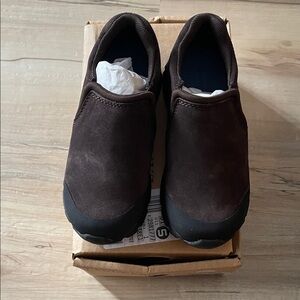 NIB LANDS END kids all weather moccasin, size 12